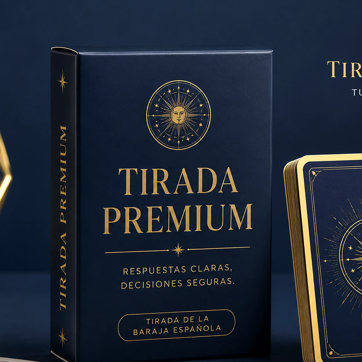 Tirada premium de baraja española para consulta privada de cartas